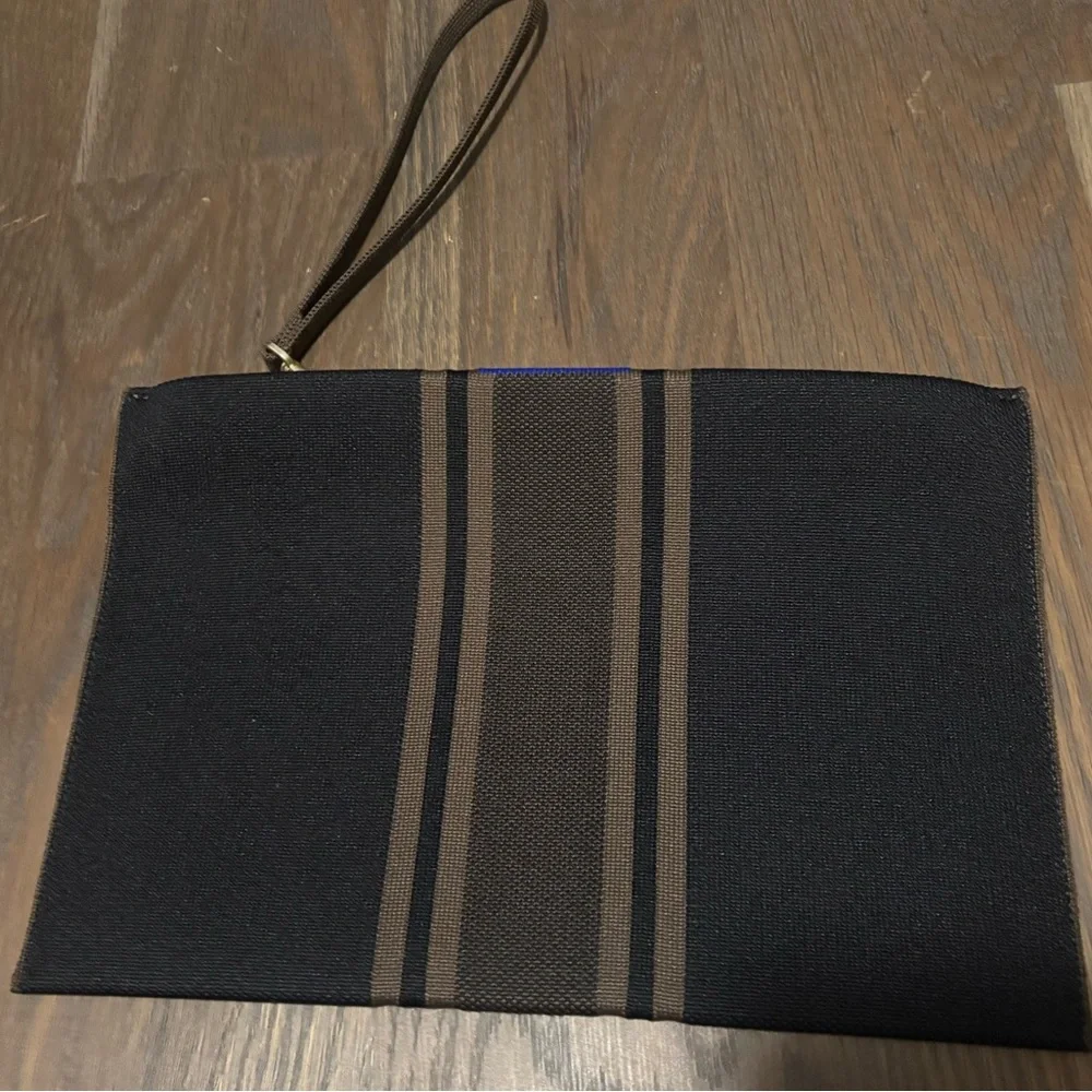 Men's Black and Brown Designer Clutch - Picture 3 of 3